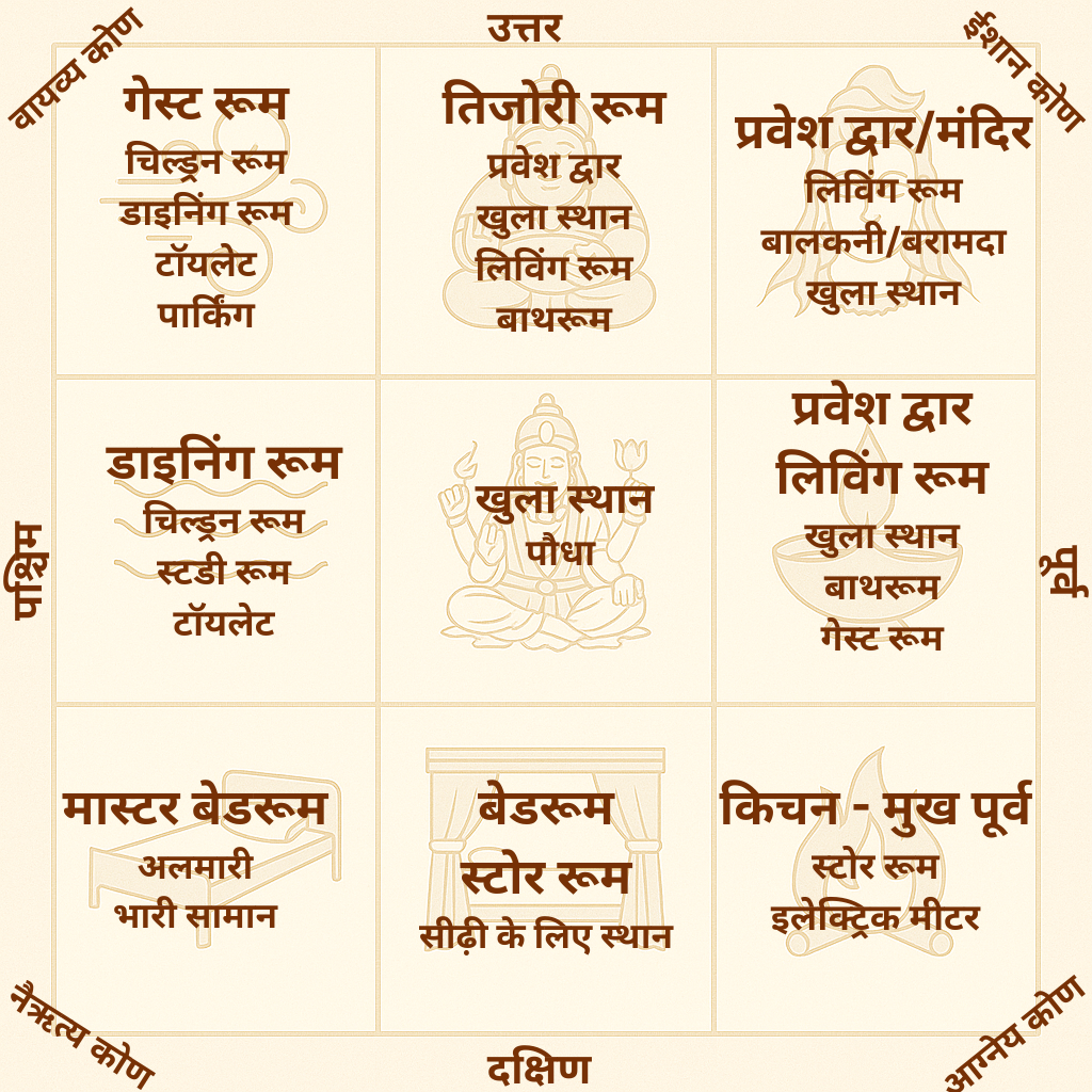 वास्तु शास्त्र दिशाएं
